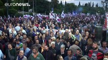 هزاران نفر در اعتراض به برنامه های دولت در آتن تظاهرات کردند