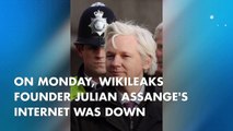 WikiLeaks claims state sabotage of Assange Internet