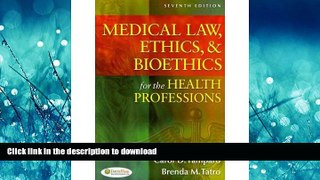 READ THE NEW BOOK Medical Law, Ethics,   Bioethics for the Health Professions (Paperback) - Common