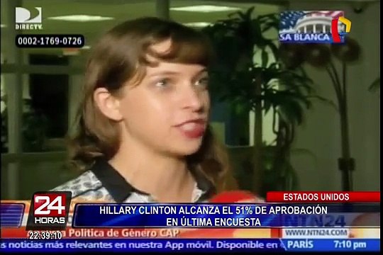 EEUU: Hillary Clinton alcanza el 51% de aprobación en la última encuesta