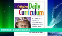 FAVORITE BOOK  The Complete Daily Curriculum for Early Childhood: Over 1200 Easy Activities to