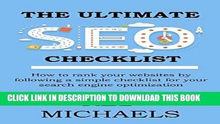 [PDF] The ULTIMATE SEO CHECKLIST 2016: How to rank your websites by following a simple checklist