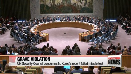 Tải video: UN Security Council condemns N. Korea's failed ballistic missile test