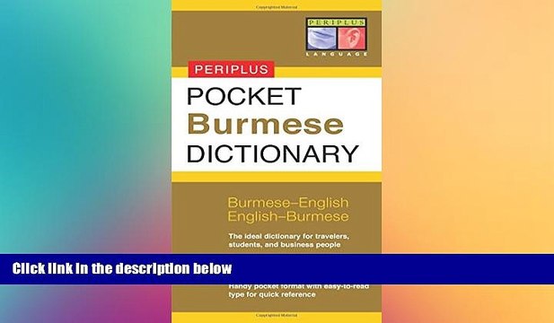 Must Have Pocket Burmese Dictionary: Burmese-English English-Burmese (Periplus Pocket