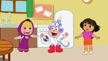 Masha And Dora Kitchen Games Paw Patrol Funny Story 8 Finger Family Nursery Rhymes