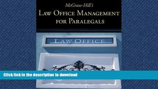 FAVORIT BOOK McGraw-Hill s Law Office Management for Paralegals READ PDF BOOKS ONLINE
