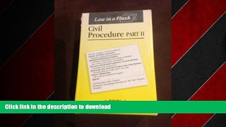 READ PDF Civil Procedure Part II: Law in a Flash READ NOW PDF ONLINE