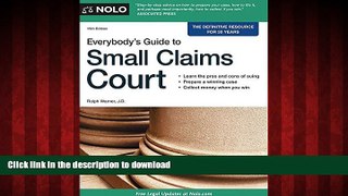 EBOOK ONLINE Everybody s Guide to Small Claims Court (Everybody s Guide to Small Claims Court.