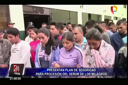 Presentan plan de seguridad para procesión del Señor de los Milagros