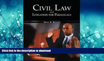 PDF ONLINE Civil Law   Litigation for Paralegals (McGraw-Hill Business Careers Paralegal Titles)