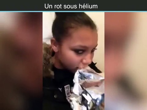 Faire un rot sous hélium (trop drôle)