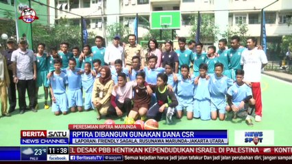 Ahok Resmikan RPTRA Rusunawa Marunda