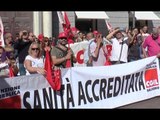 Napoli - Licenziamenti sanità privata, continua la protesta (17.10.16)