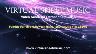 Fabrizio Ferrari's Halloween Night - String Trio Sheet Music Video Score