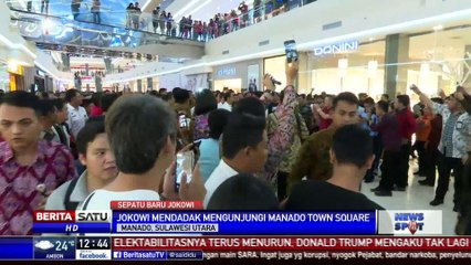 Lihat Diskon, Presiden Spontan Beli Sepatu di Manado Town Square