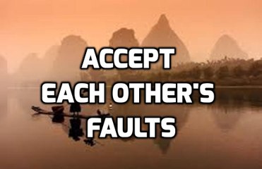 Accept Each Other's Faults
