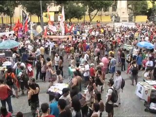 ব্রাজিলেরব্যয় সংকোচন নীতির বিরোধিতা করে বিক্ষোভ