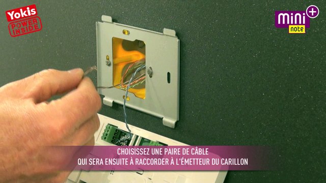 Mini Note Plus : câblage du carillon et des moniteurs optionnels