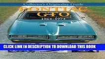 [PDF] Collector s Originality Guide Pontiac GTO 1964-1974 Full Collection