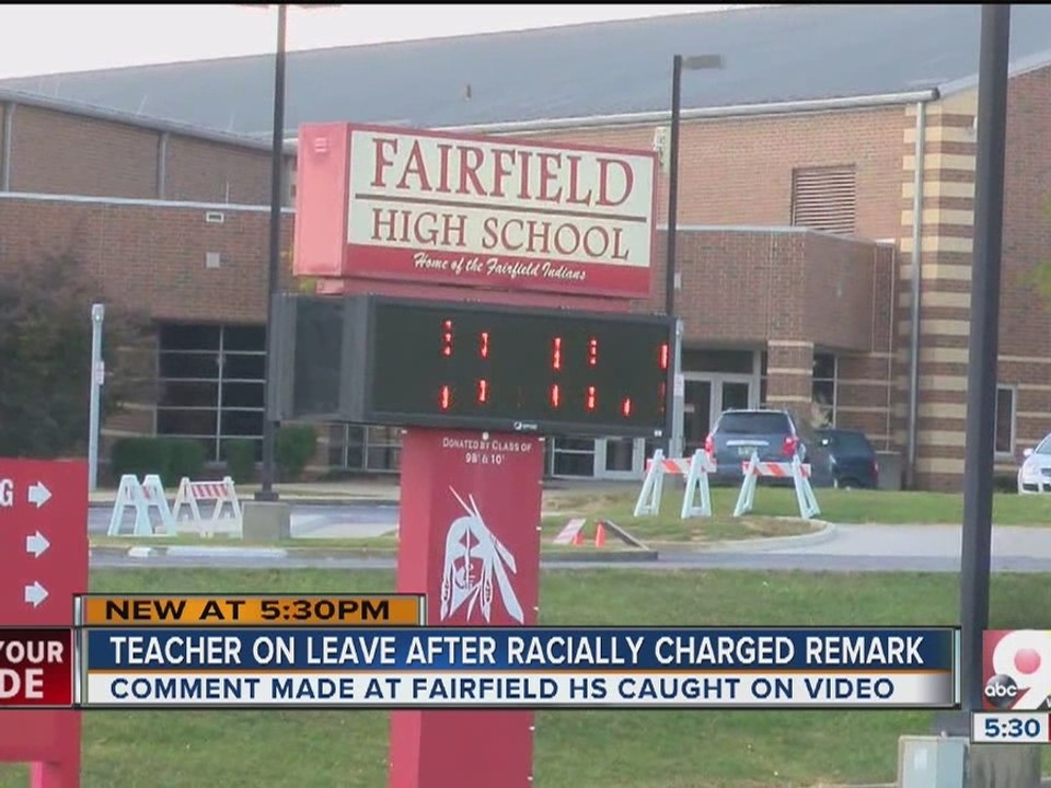 Teacher on leave after racially charged remark