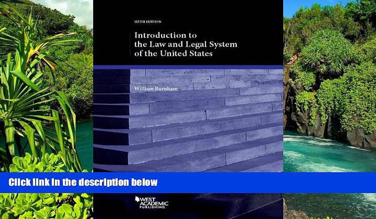 Must Have  Introduction to the Law and Legal System of the United States (Coursebook)  READ Ebook