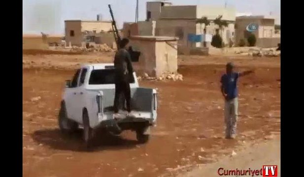 ÖSO militanları ile IŞİD teröristlerinin çatışma anı kamerada