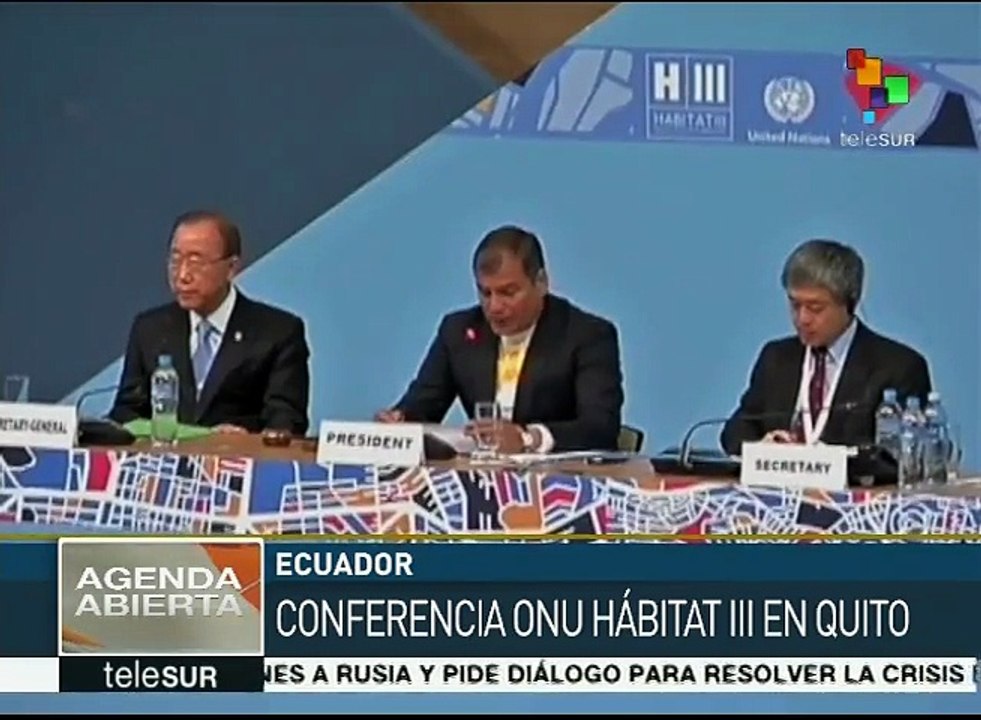 Conferencia Hábitat pide a gobiernos apliquen políticas para el pueblo