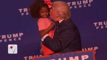 Donald Trump Tries to Kiss Little Girl, Fails Miserably