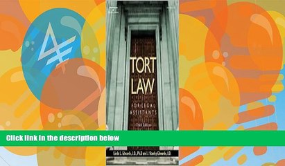 Big Deals  Tort Law for Legal Assistants 3th (third) edition Text Only  Full Ebooks Best Seller