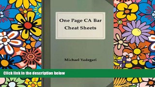 READ FULL  One Page CA Bar Cheat Sheets - CON LAW  READ Ebook Full Ebook