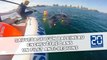 Sauvetage d'un baleineau enchevêtré dans un filet anti-requins