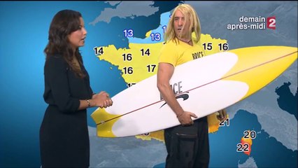 Quand Brice de Nice s'incruste dans la météo de France 2