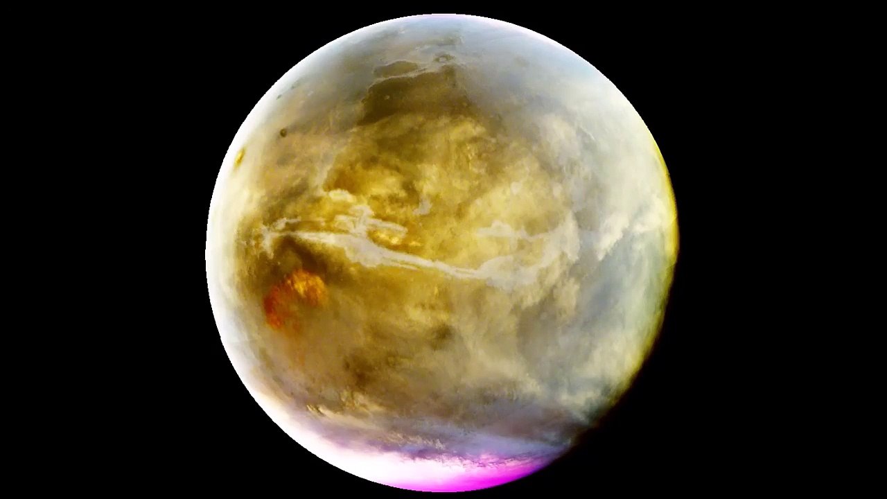 Volcans géants en éruption sur Mars filmés par la NASA