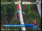 Cámaras del ECU 911 graban a hombre armado en Ibarra