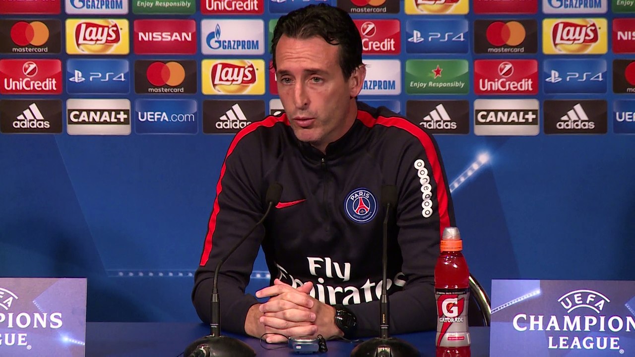 Paris SG - Unai Emery: "Nous voulons finir 1er de notre groupe"