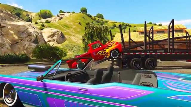 Автомобили Транспорт с Человек Паук Грузовики мультфильм для детей потешки Песни для детей