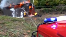 BIG FIRE, HEAVY FIRE IN WAREHOUSE, RC FIRE TRUCK, RC FIRE ENGINE, RC LADDER,Großbrand