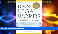 Big Deals  1001 Legal Words You Need to Know: The Ultimate Guide to the Language of the Law  Best