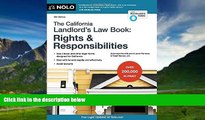 Big Deals  California Landlord s Law Book, The: Rights   Responsibilities (California Landlord s