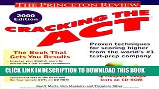 [BOOK] PDF Cracking the ACT with CD-ROM, 2000 Edition (Cracking the Act Premium Edition)