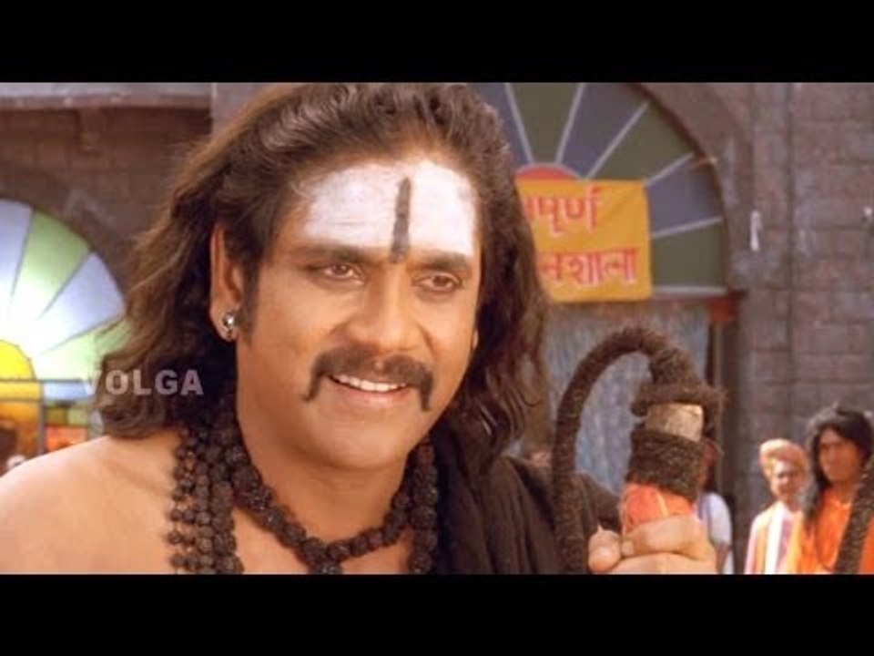 Jagadguru Adi Sankara Scenes || Argue Between Adi Sankara And Kati Kapari -  Akkineni Nagarjuna