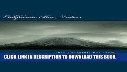 [EBOOK] DOWNLOAD 2016 California Bar Exam Total Preparation Book PDF