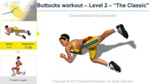 Buttocks workout Level 2 - The best butt workout