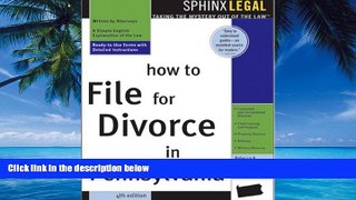 Books to Read  How to File for Divorce in Pennsylvania (Legal Survival Guides)  Full Ebooks Best