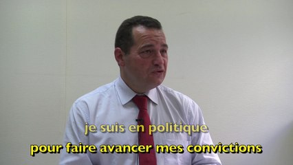 Jean-Frédéric Poisson face aux journalistes de Nice-Matin