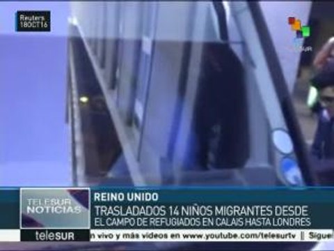 Llega a Reino Unido el primer grupo de niños refugiados de Calais