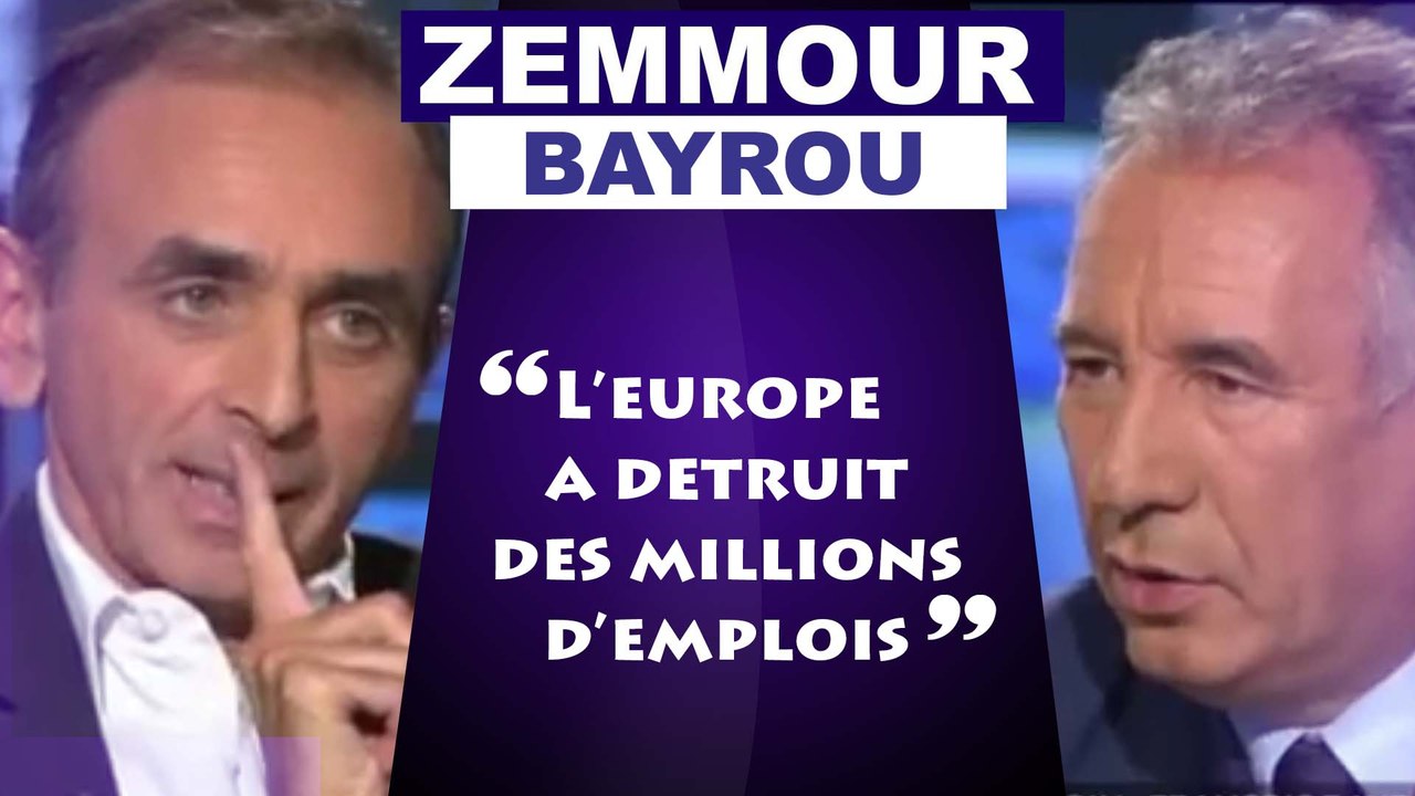 zemmour vs bayrou octobre 2016