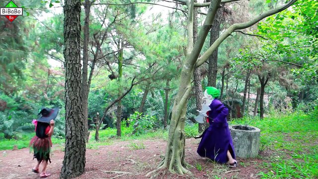 Nerf War Superhero Kids UFO Spiderman and Frozen Elsa Batman Joker Dr. Strange In real life