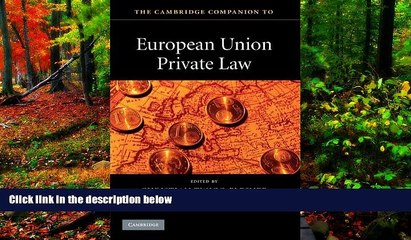 Full Online [PDF]  The Cambridge Companion to European Union Private Law (Cambridge Companions to