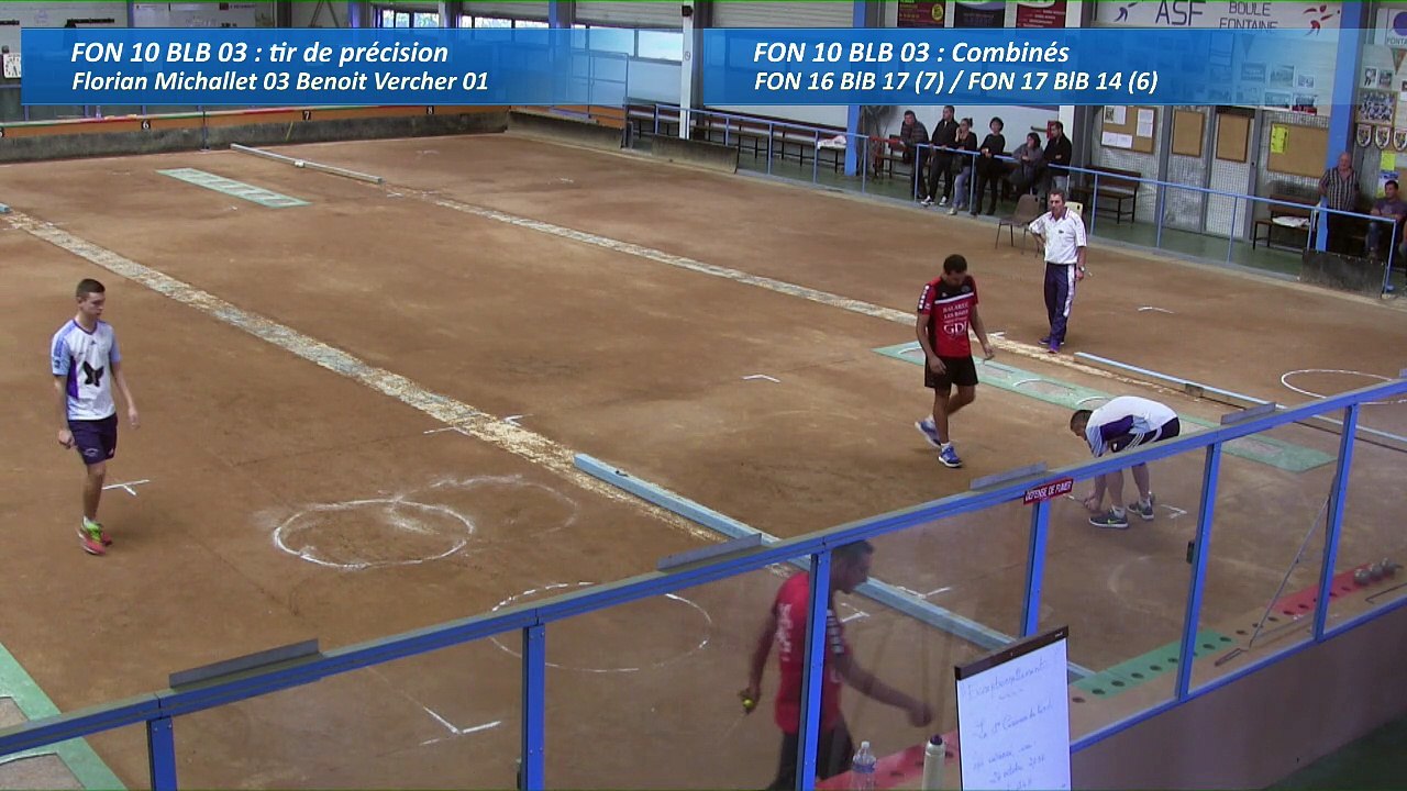Second tir de précision, second tour, Club Elite Masculin, J2, Fontaine contre Balaruc, Sport Boules, saison 2016-2017